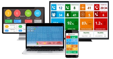 screenshot of Geomant Wallboard
